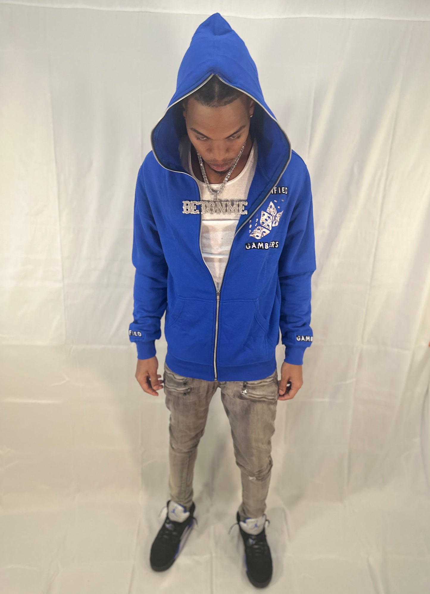 Certified Gamblers zip up jacket